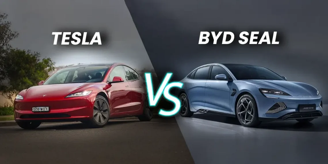 Tesla Model 3 vs. BYD Seal