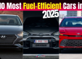 The 10 Highly Fuel Efficient Cars in UAE featuring top hybrid, electric, and eco-friendly models.