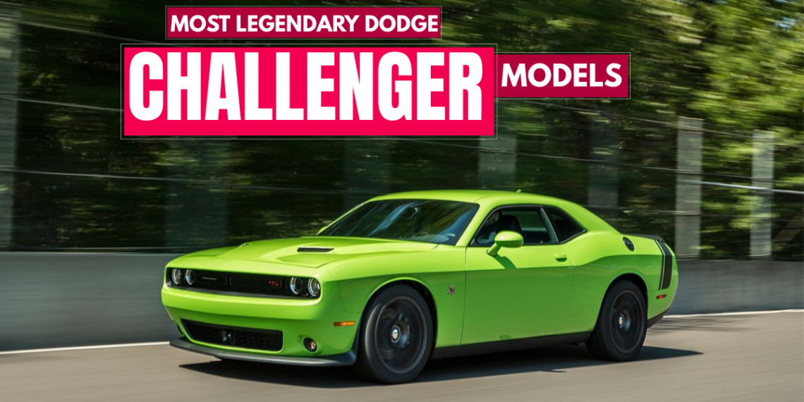 Dodge Challenger driving on UAE roads, showcasing classic muscle design and power.