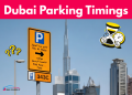 Dubai Parking Timings showing RTA parking zones, fees and free parking schedule in 2025.