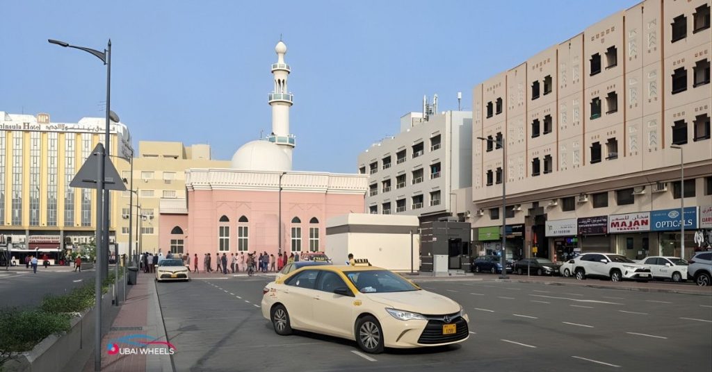 Al Ghubaiba Bus Station Dubai amenities including ticket counters, electronic displays, shops, restrooms, and feeder bus access