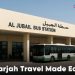 Al Jubail Bus Station Sharjah showing buses, commuters, and station facilities