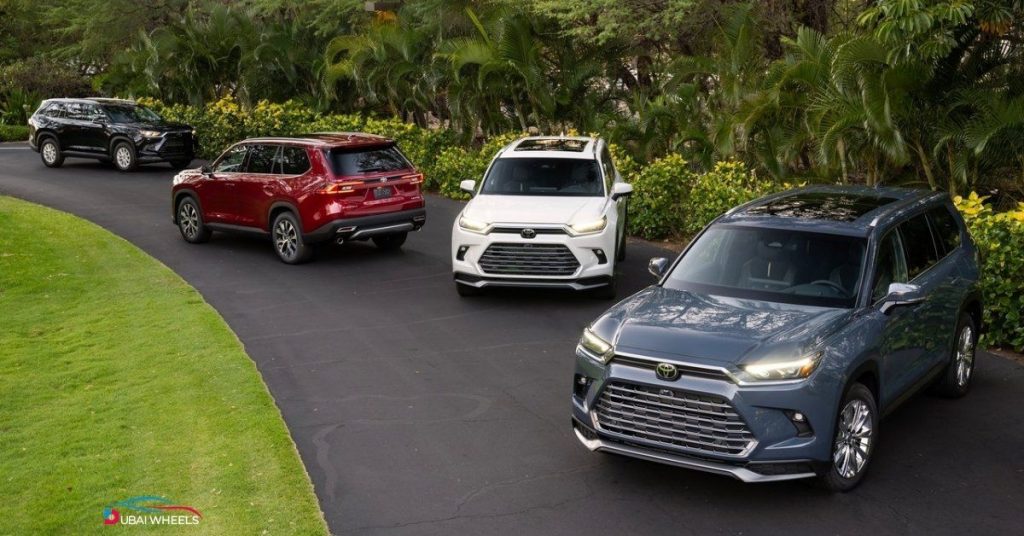Best Toyota SUVs in UAE 2025 including Land Cruiser, Prado, Fortuner, RAV4, and Highlander for off-road and family use