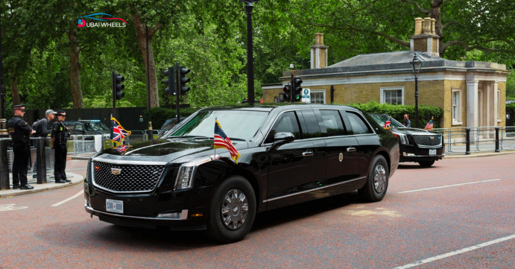 Cadillac Escalade from Donald Trump’s Car collection showcasing luxury, comfort, and presidential style.