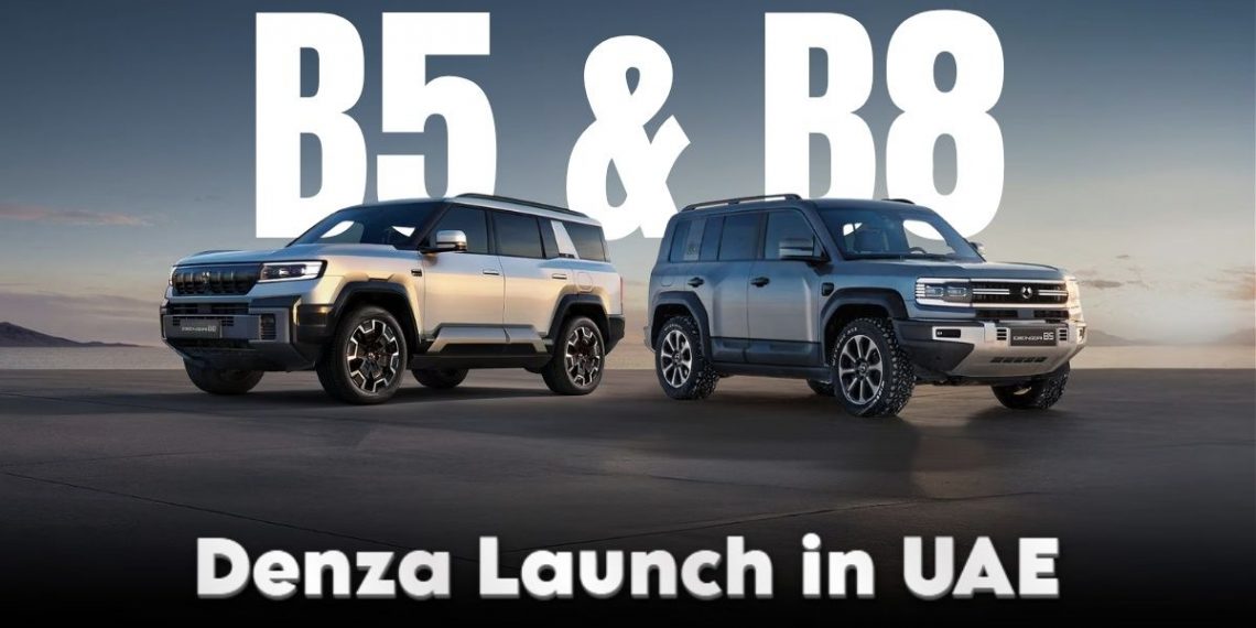 Denza B5 and B8 hybrid electric SUVs 2025 official launch in UAE