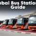 Dubai Bus Stations in 2025 showing major terminals, routes, and public transport options