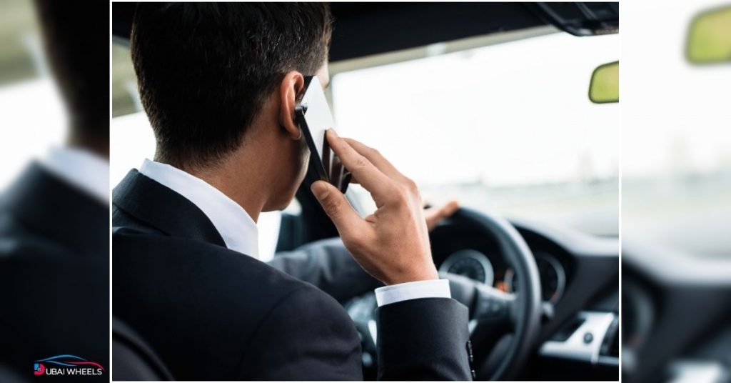 Dubai taxi driver prohibited from using mobile phones under RTA 2025 zero-tolerance safety rules