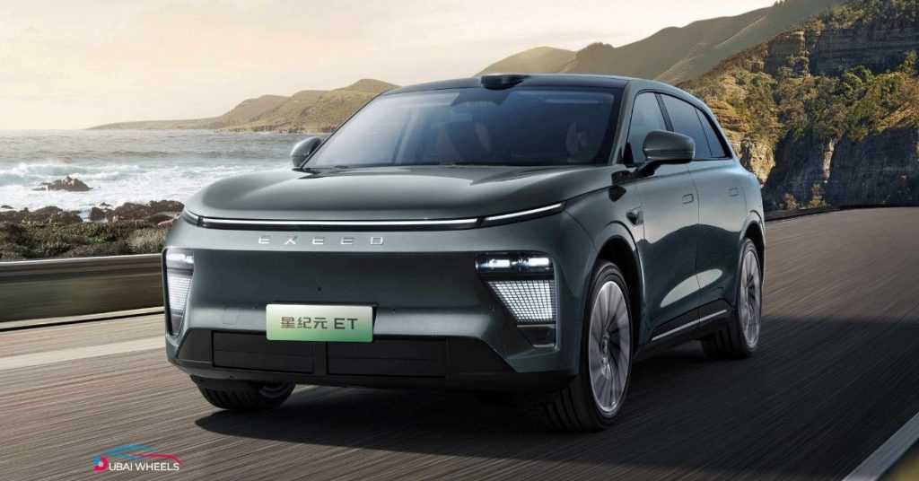 Exeed ET 2025 all-electric SUV in UAE with fast-charging, high-tech interior, and futuristic design for modern drivers