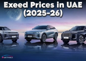 Exeed luxury SUVs in UAE 2025 showing Exeed VX, RX, LX models with premium features and modern technology