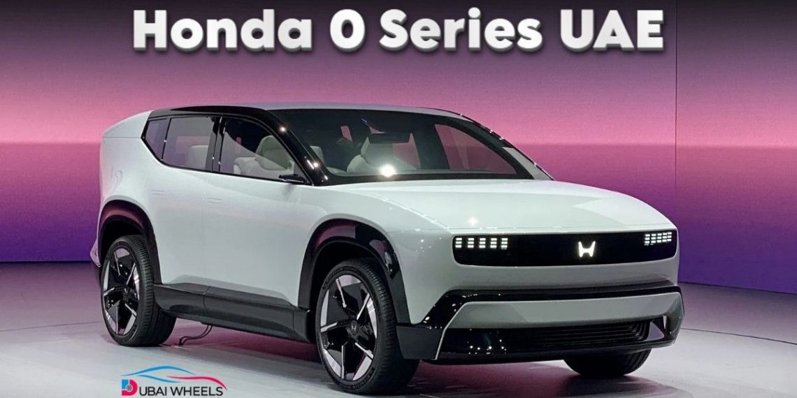 Honda 0 Series UAE 2026 electric car showcasing Thin, Light, Wise technology and futuristic design