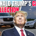 Donald Trump’s Car Collection inside his luxury garage featuring Rolls-Royce, Lamborghini, and Cadillac — a symbol of power and wealth.