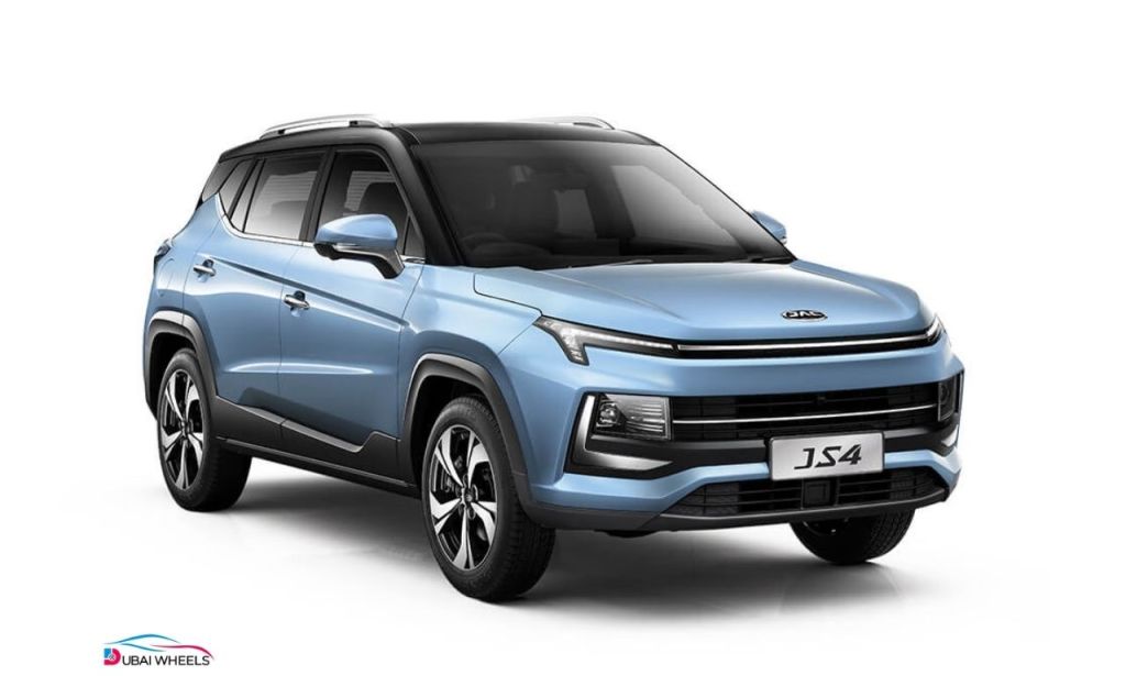 JAC JS4 SUV in UAE with assertive exterior, digital cluster, and powerful road presence