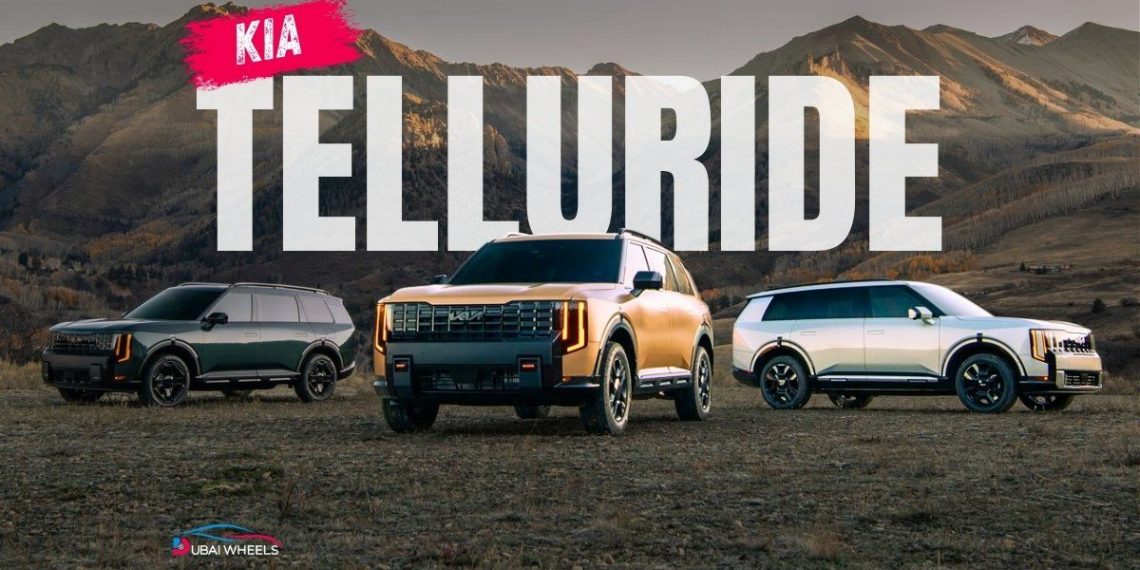 Kia Telluride UAE luxury 3-row family SUV exterior in Dubai
