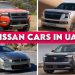 Nissan Cars in UAE 2025 lineup including Patrol, Sunny, Altima, X-Trail and Kicks with updated prices and new models