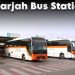 A view of Sharjah bus stations including Al Jubail and Muwaileh showing modern facilities, routes, and intercity buses in 2025.