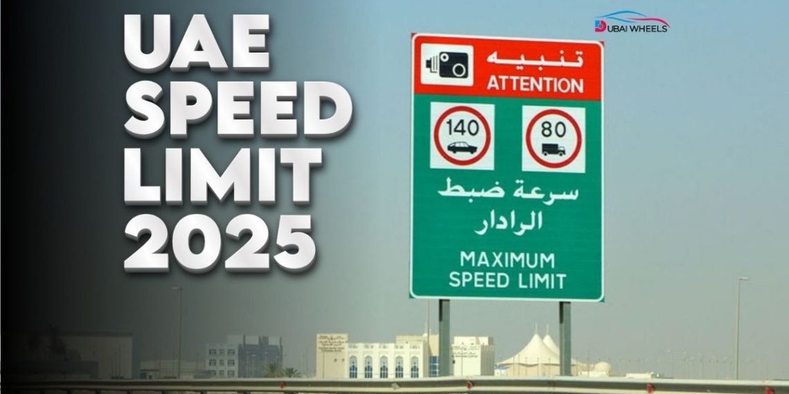 UAE Speed Limits 2025 guide showing fines, max and min limits for smart driving across emirates