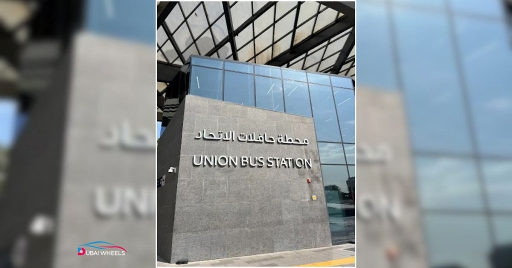 Union Bus Station Dubai – Overview of public transport hub connecting Red and Green Metro Lines, city buses, and inter-emirate routes