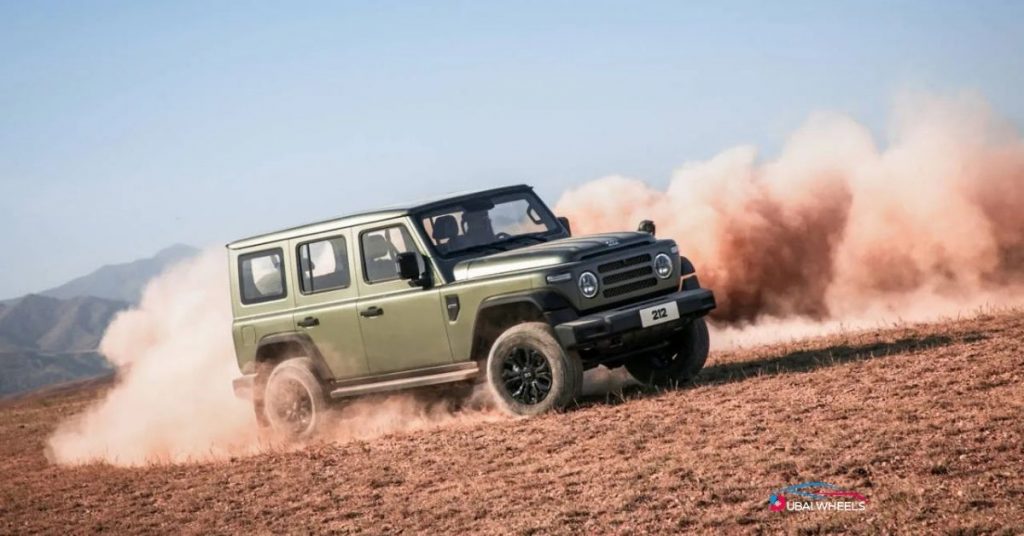 212 T01 UAE off-road performance in desert terrain, climbing dunes and rugged roads