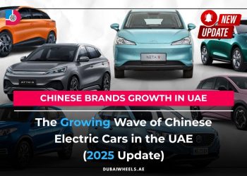 Chinese electric cars in UAE 2025 showing modern EV models on city roads