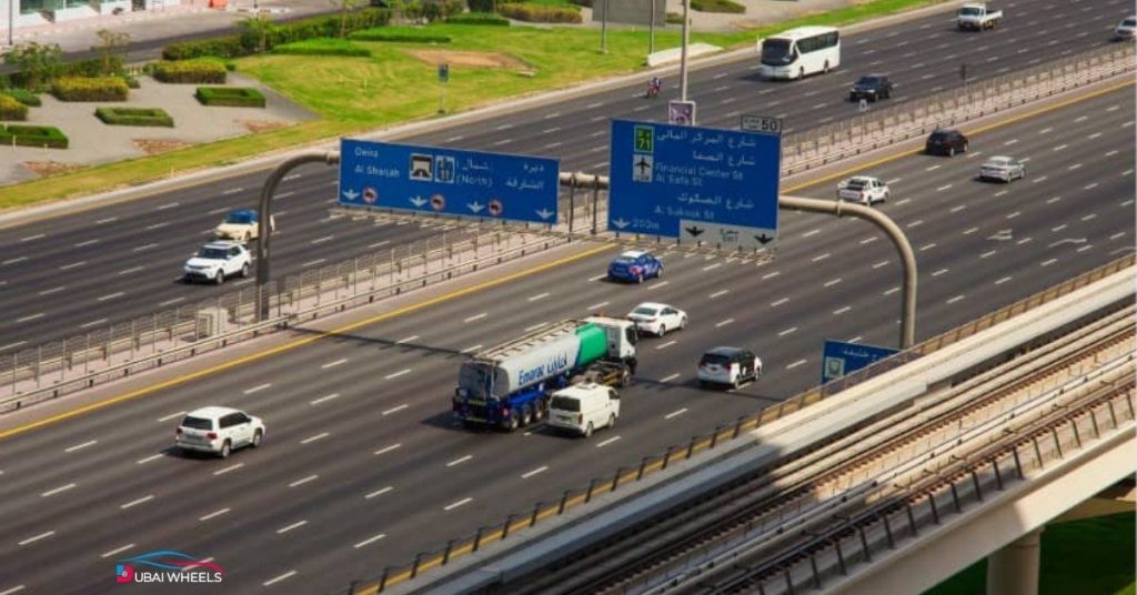 Dubai highways showing improved traffic flow with 26 km/h speed increase in 2026