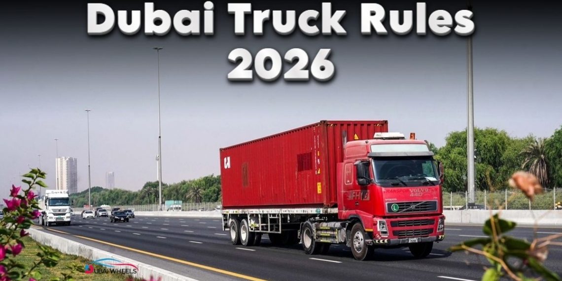 Dubai truck rules 2026 enforcement on Emirates Road for safer highways and reduced congestion