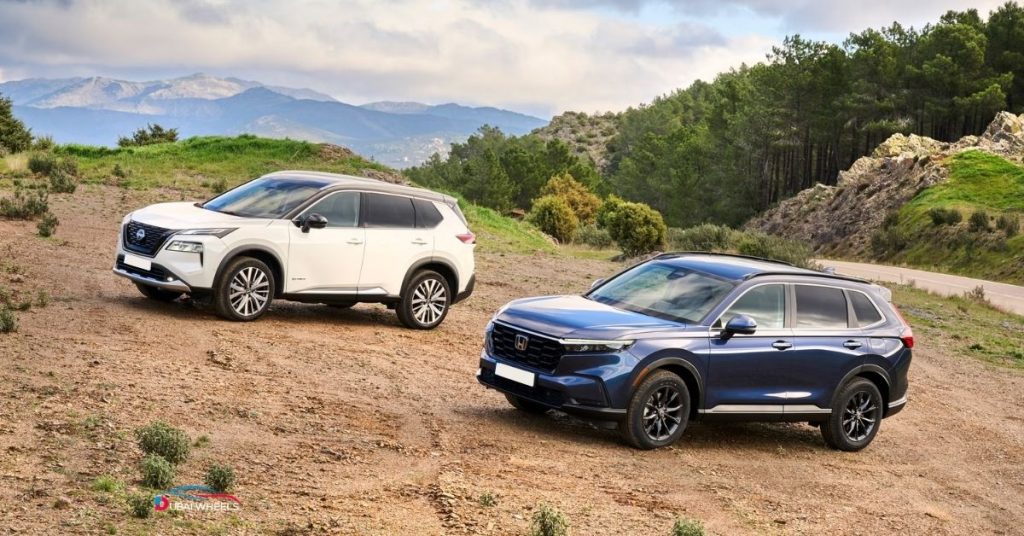 Honda CR-V vs Nissan X-Trail UAE 2025 engine performance and specifications comparison