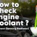 How to check engine coolant level without opening radiator using coolant reservoir safely in UAE hot weather