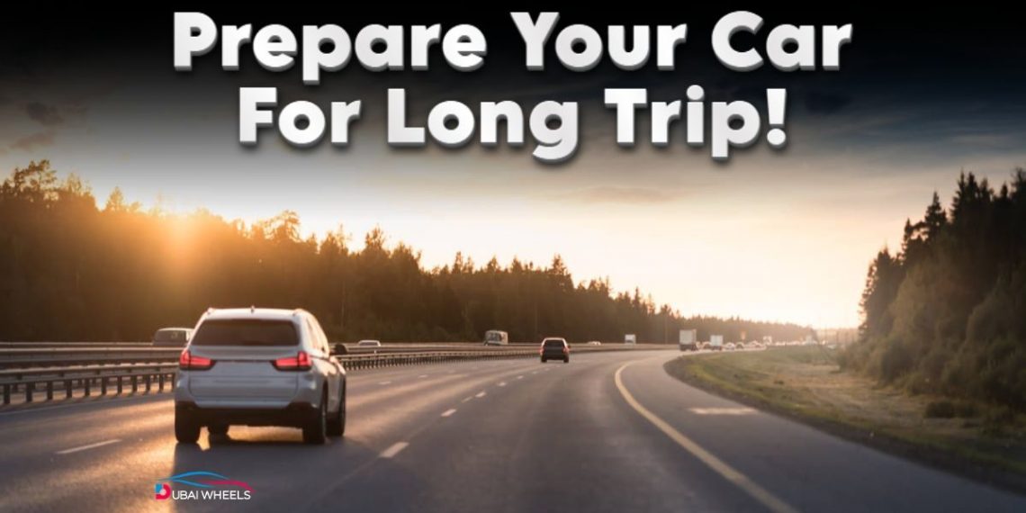 How to prepare your car for a long trip in the UAE – full road trip checklist including car inspection, desert driving, and safety preparation.