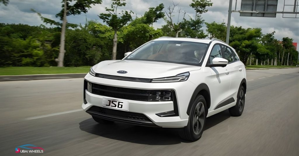 JAC JS6 Pro modern family SUV in Dubai with stylish design and advanced technology