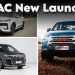 JAC T8 Pro, JS6 Pro and RF8 UAE launch lineup showing pickup, SUV and hybrid MPV with features and specs