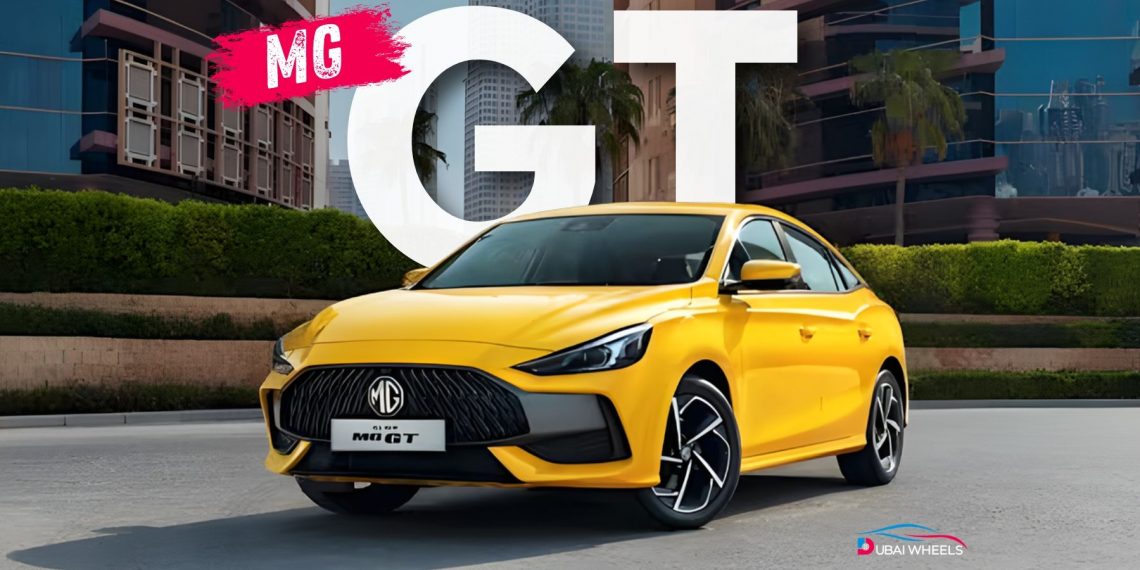 MG GT 2025 UAE sleek exterior design with LED lights and sporty alloy wheels