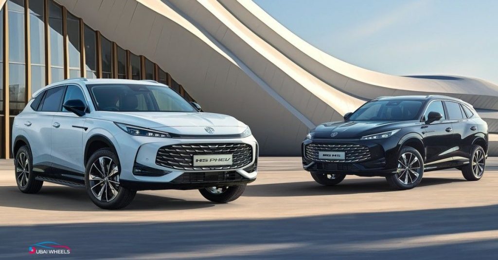 Fuel efficiency and mileage comparison of MG HS vs Haval H6 UAE 2025 showing city and highway performance
