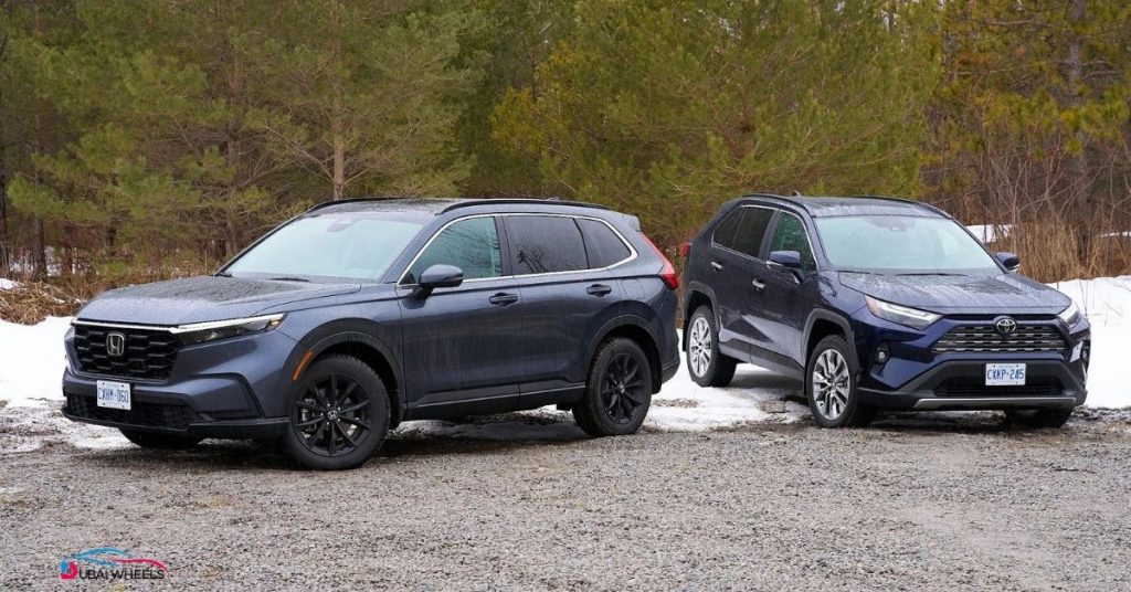 Toyota RAV4 vs Honda CR-V UAE segment leaders in compact SUVs, known for reliability, comfort, and practicality for UAE drivers.