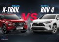 Toyota RAV4 vs Nissan X-Trail UAE comparison showing design, features and performance