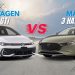 Mazda 3 Hatchback vs Volkswagen Golf GTI UAE comparison showing design and performance differences