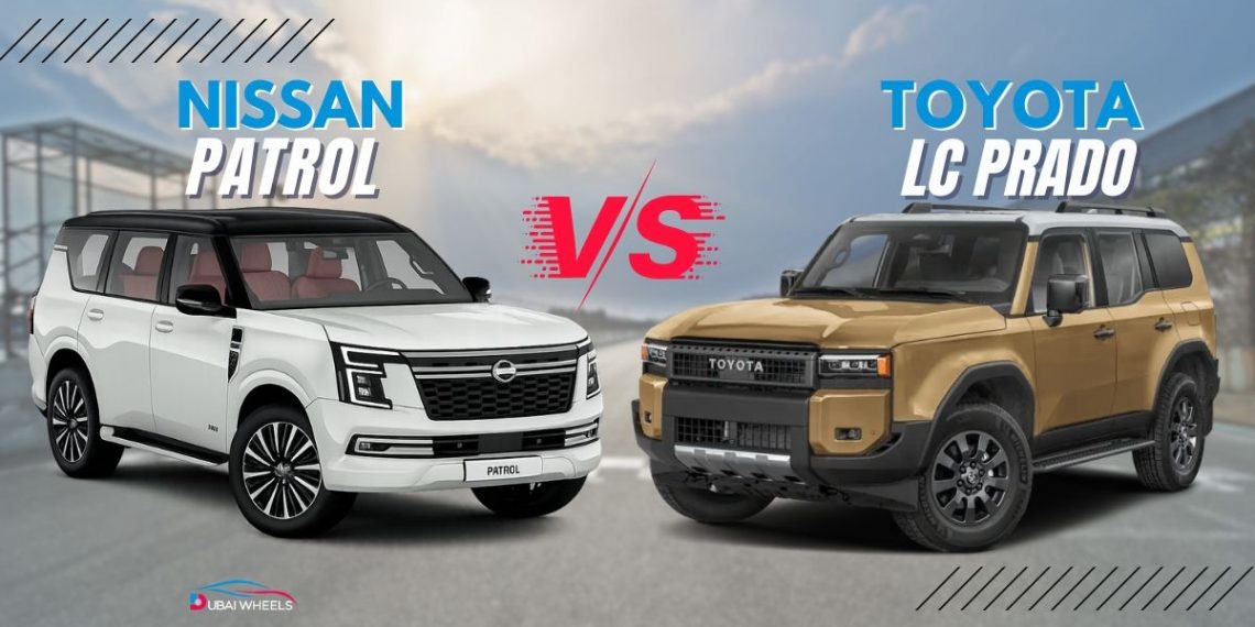 Nissan Patrol vs Toyota Land Cruiser Prado UAE comparison – luxury SUV off-road performance and city driving