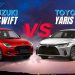 Toyota Yaris vs Suzuki Swift UAE city car comparison