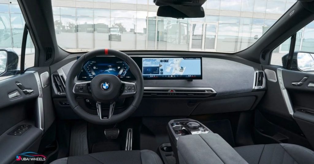 BMW iX UAE interior and comfort features with luxury cabin and ambient lighting