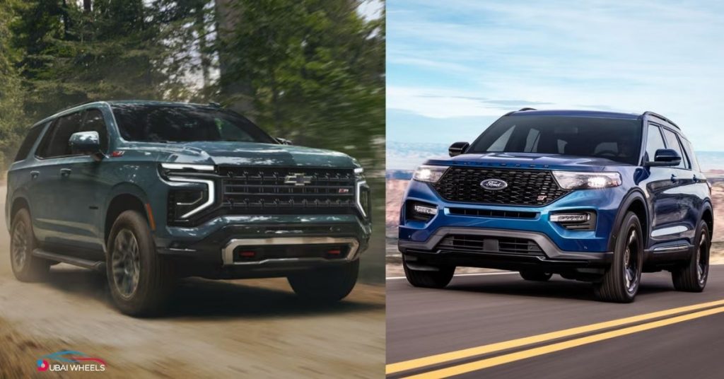 Ford Explorer vs Chevrolet Tahoe UAE real-world performance on highways and open roads