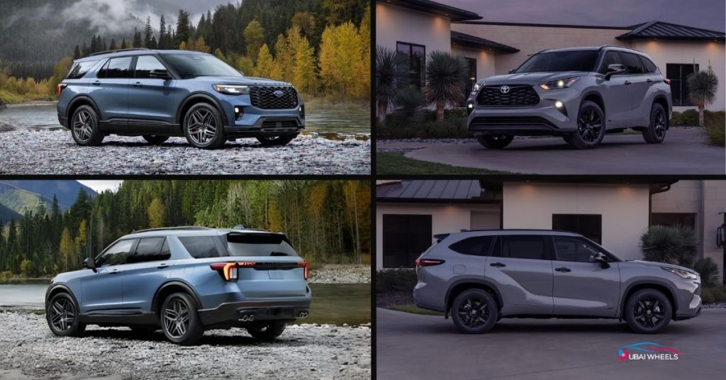 Ford Explorer vs Toyota Highlander UAE resale value and ownership cost comparison