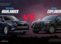 Ford Explorer vs Toyota Highlander UAE 7-seater family SUV comparison