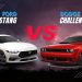 Ford Mustang vs Dodge Challenger UAE comparison with performance, price and features