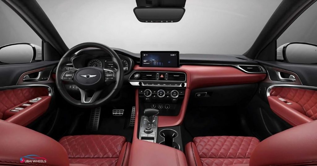Genesis G70 interior luxury and comfort features in UAE