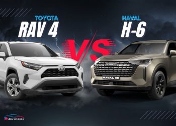 Haval H6 vs Toyota RAV4 UAE 2026 side-by-side comparison showing exterior design and features
