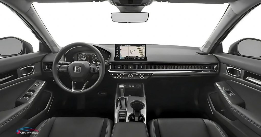 2026 Honda Civic UAE interior review – spacious cabin, ergonomic seats, premium materials, and modern dashboard for family comfort