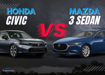 Honda Civic vs Mazda 3 Sedan UAE comparison showing exterior design and size difference
