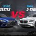 Lexus ES vs BMW 5 Series UAE comparison showing exterior design and luxury sedan styling