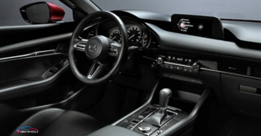 Mazda 3 Hatchback interior in UAE showing premium design, comfort, and modern features