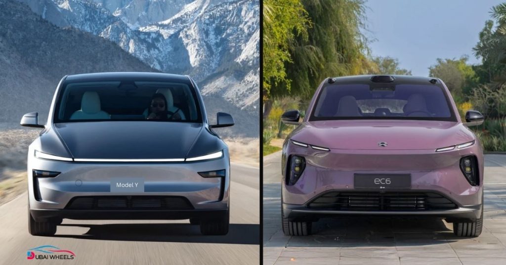 NIO EC6 vs Tesla Model Y UAE price comparison and value for money