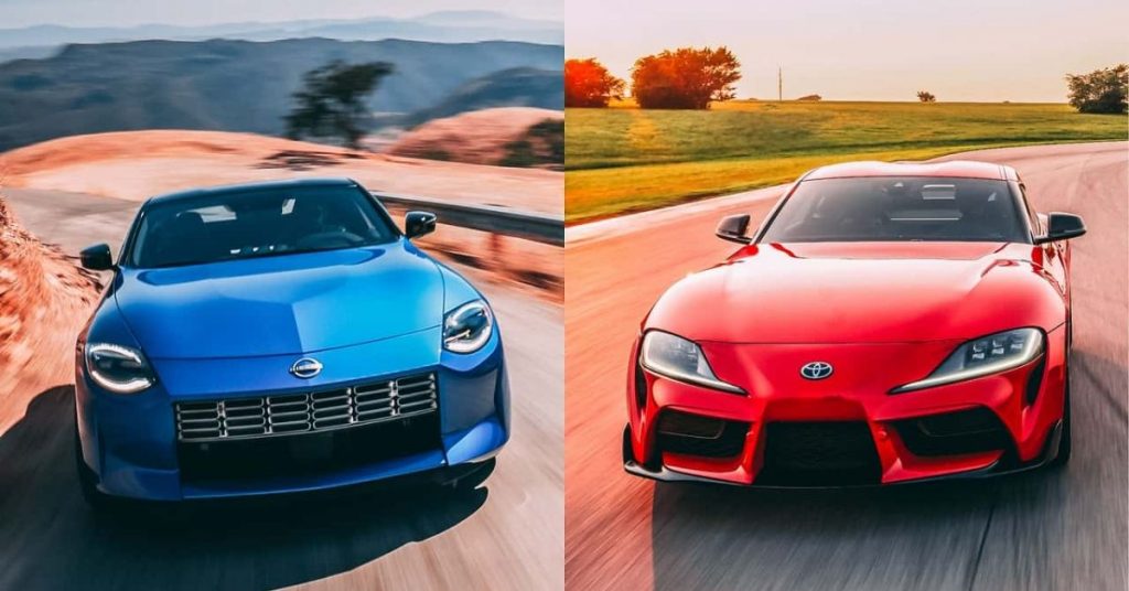 Nissan Z vs Toyota GR Supra UAE performance comparison with turbocharged engines and acceleration